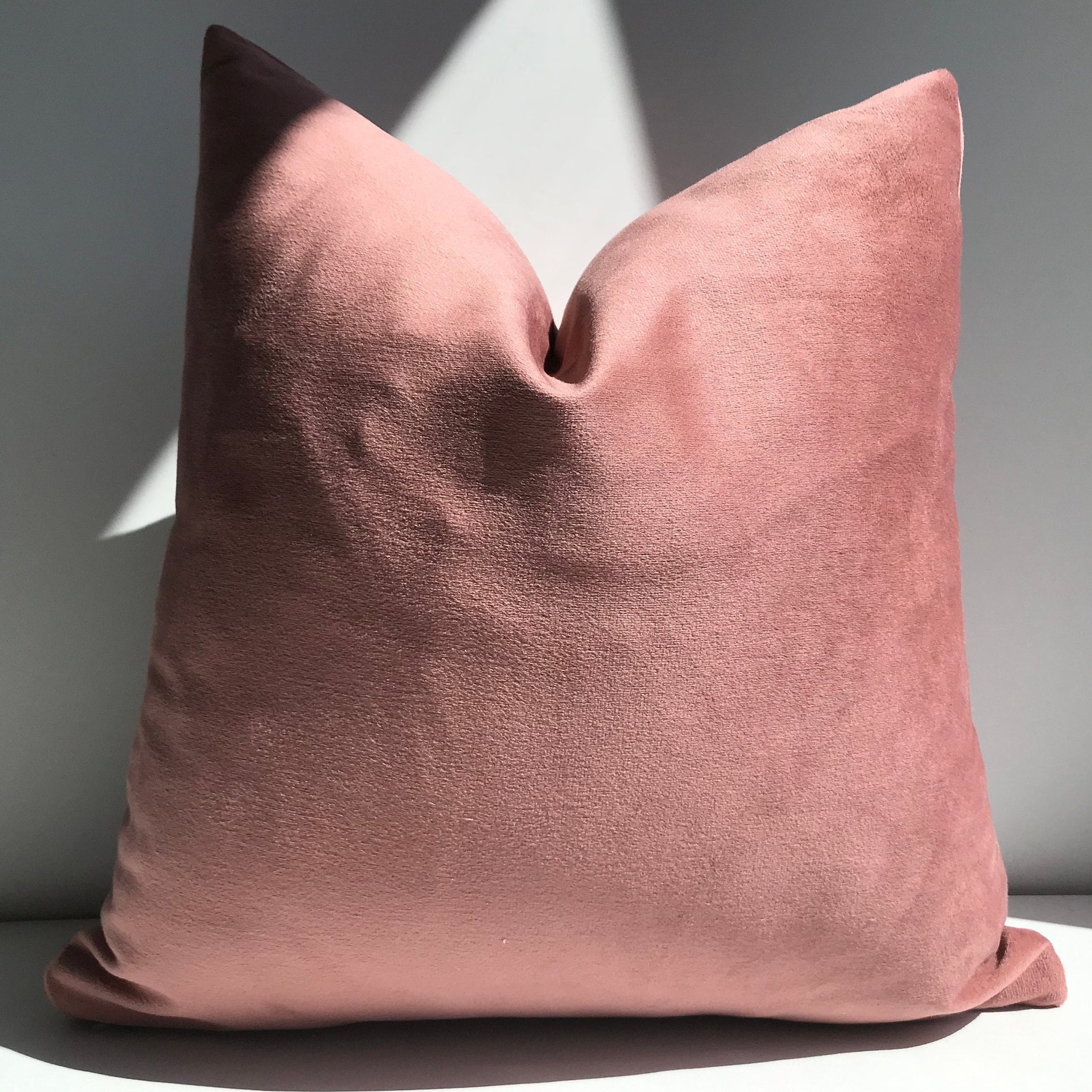 Blush Pink Velvet Pillow Cover Blush Euro Sham Pillow Cover Etsy