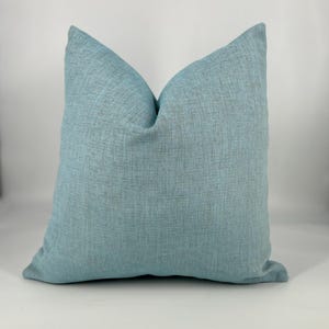 Sky Blue Linen Pillow Cover, Linen Look Cushion Cover for Sofa or Bed, Decorative Throw Pillow Case, Modern Minimalist Home Decor, Home Gift
