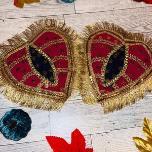 Pink/Magenta Leaf Pair
