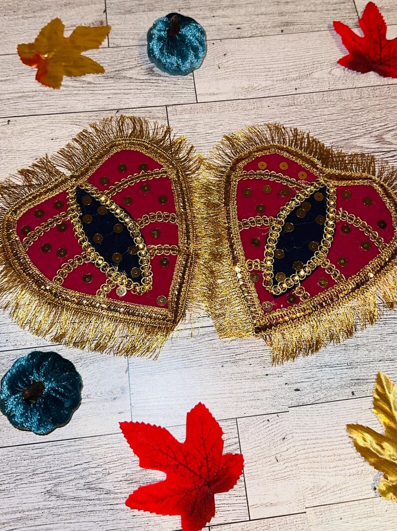 Pink/Magenta Leaf Pair