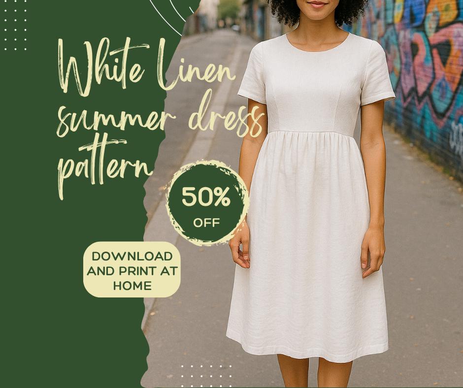 No Waist Seam Dress Pattern - Etsy No Waist Seam Dress Pattern - Etsy