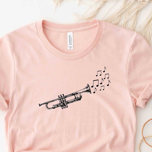 Trumpet Shirt, Music Shirt, Music T-shirt unisex, Music Lovers Gift, Musician Shirt, Music gifts for unisex, gifts for music lovers