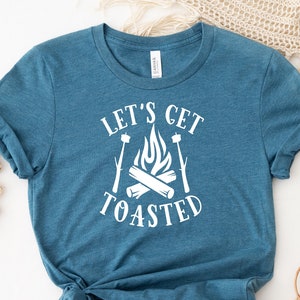 Lets Get Toasted , Camping Shirt, Camping Shirt, Funny Camper Shirt, Camp Shirt Women, Camp Shirt Men, Funny Camping Shirt, Camping Gift