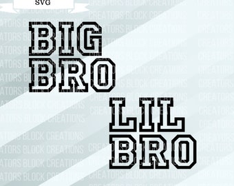Big Brother SVG | Lil Bro SVG | Pregnancy Announcements | Big Sibling Announcement | New Sibling SVG | Little Brother Toddler Shirt | Bundle
