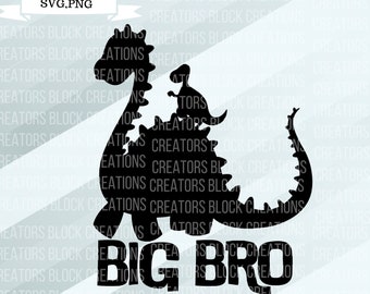 Big Brother SVG | Brothersaurus SVG | Pregnancy Announcement  | Big Sibling Announcement SVG | Toddler Big Bro Shirt | Big Brother |