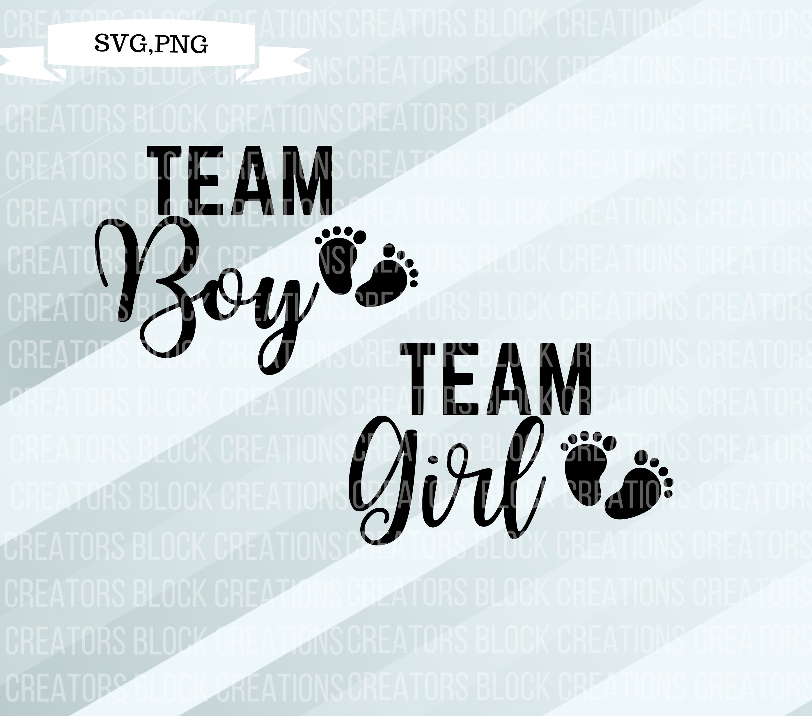 Team Girl SVG Team Boy SVG Gender Reveal SVG Bundle Pregnancy Shirts Etsy