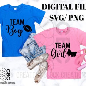 Team Girl SVG | Team Boy SVG | Gender Reveal SVG