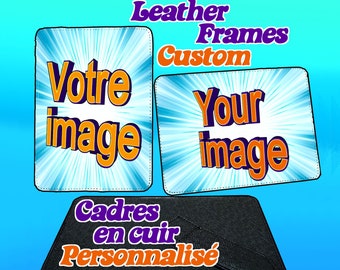 Customize leather photo frame by sublimation