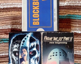 Friday The 13th, New Beginning & Jason X Vhs Lot - 3 Tapes