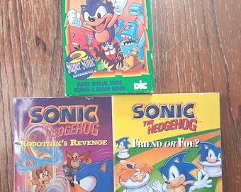 Sonic The Hedgehog VHS Tape W/ Bonus Books