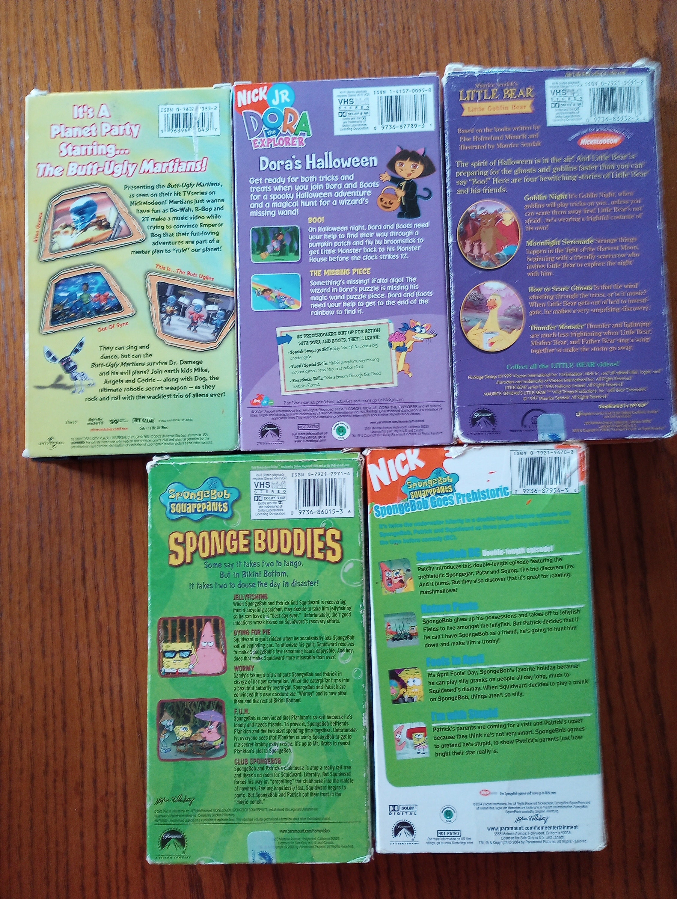 Nickelodeon VHS Lot 13 Tapes Rugrats, Fairly Odd Parents, Spongebob Etsy