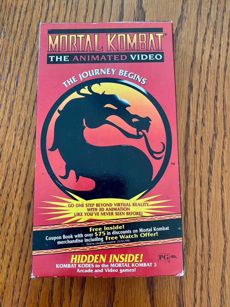 Mortal Kombat the Journey Begins VHS Tape Etsy