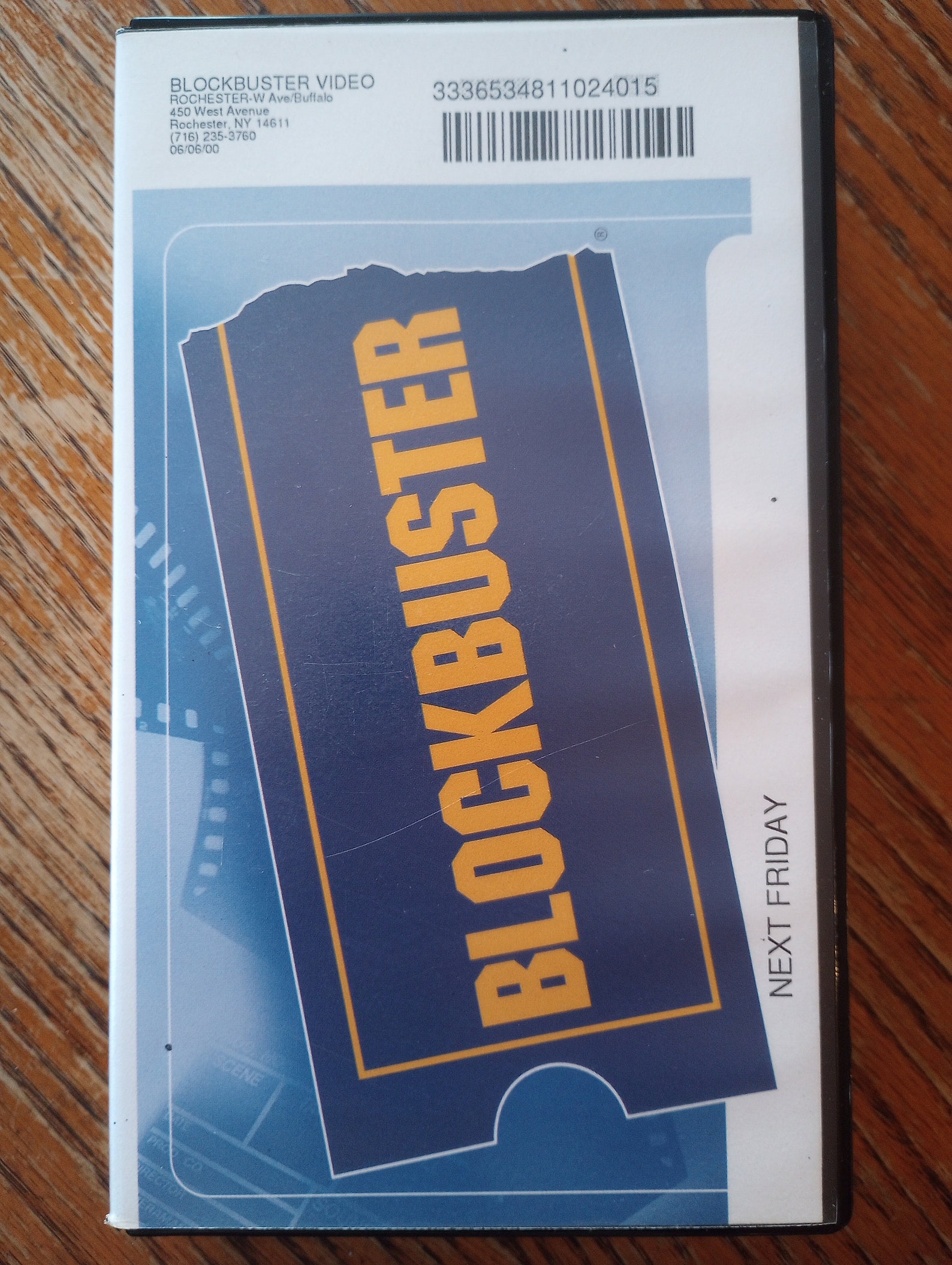 Blockbuster Authentic Rental VHS Next Friday Etsy