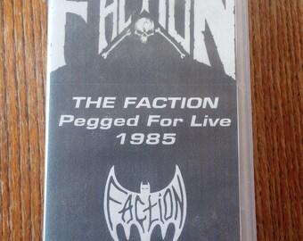 The Faction Pegged For Live 1985 VHS Tape Rare