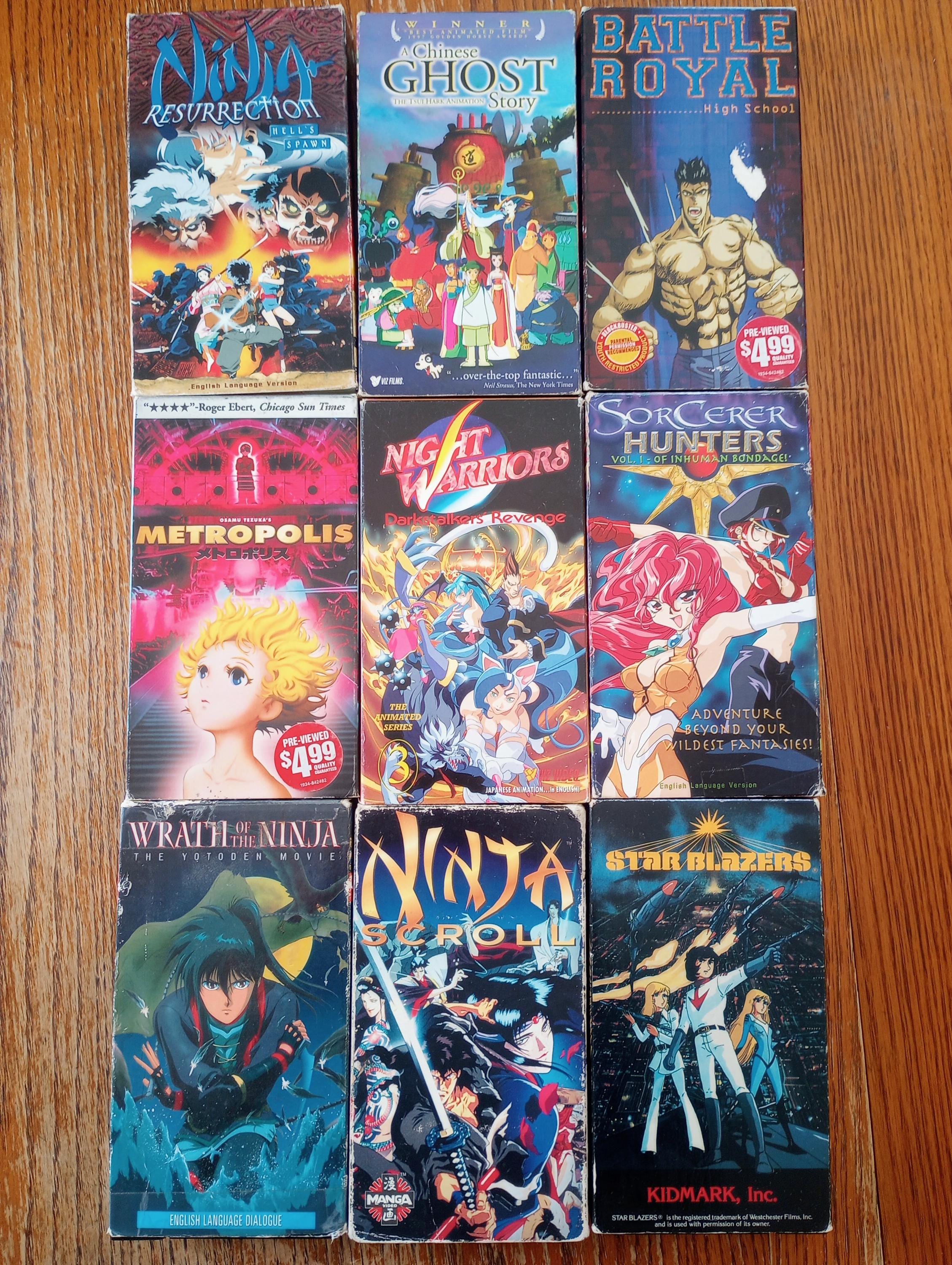 Anime VHS Lot - 9 Tapes - Etsy
