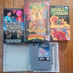 Double Dragon VHS Lot W/ NES Cartridge!