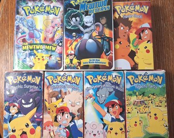 Pokémon VHS Lot - 7 Tapes