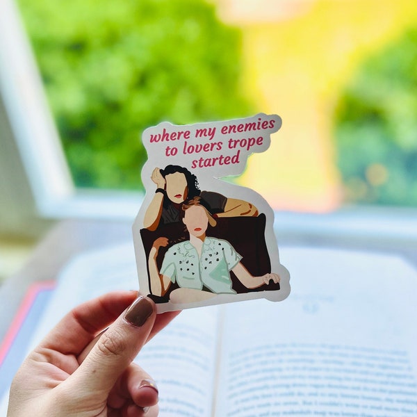 Where my enemies to lovers trope started sticker| 10 things I hate about you sticker| Book lover sticker| Enemies to lovers| Bookish sticker