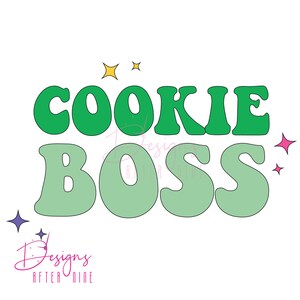 Cookie Boss Girl Scouts SVG PNG Instant Digital Download