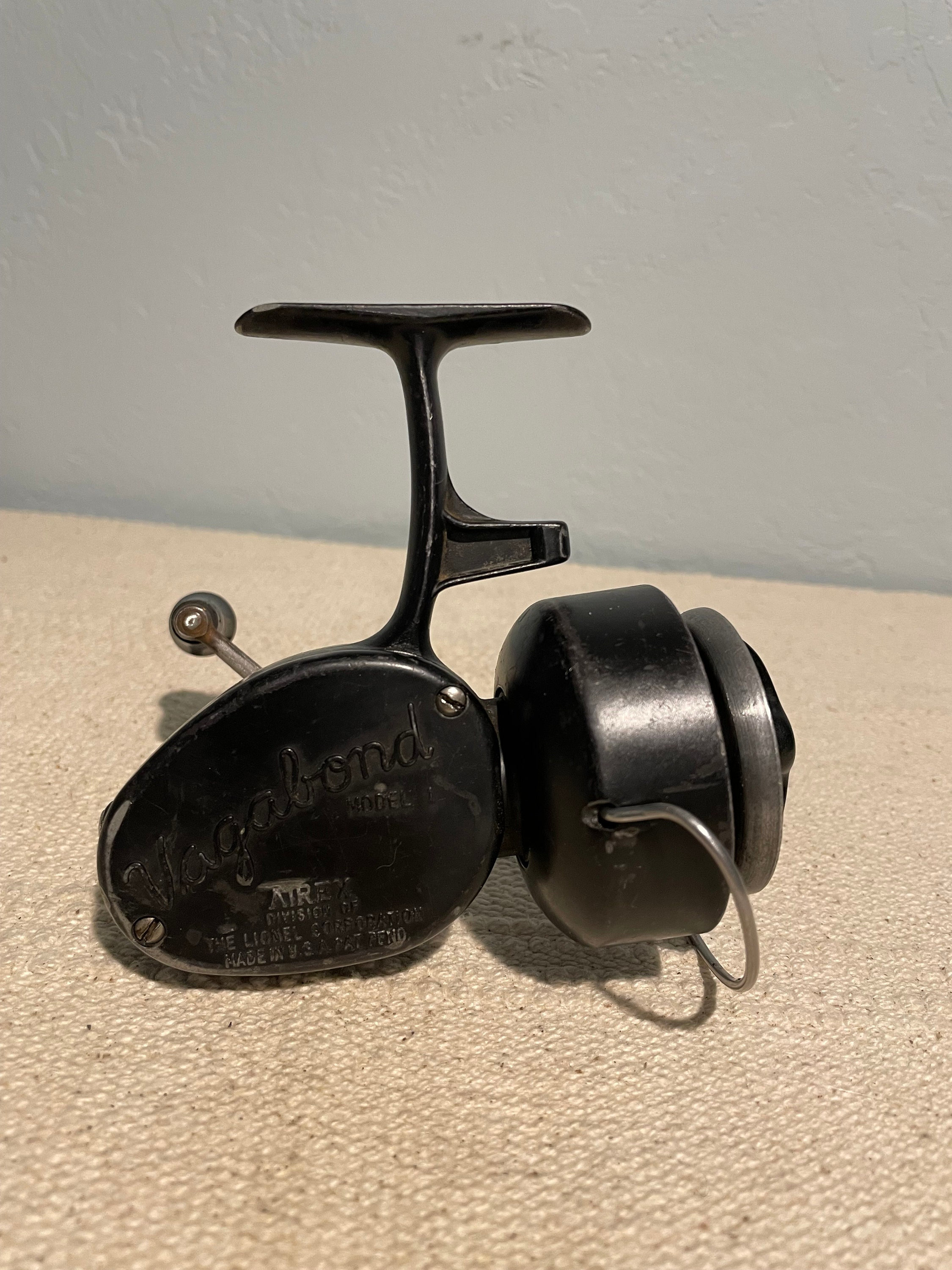Vintage Vagabond Airex Model 1 Fishing Reel Made by Lionel Train