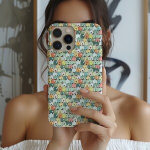 Colorful Dog Phone Case For iPhone,Samsung Galaxy,Google Pixel,Cool Phone Case For Girls & Women,Trendy Aesthetic Cell Phone Accessories