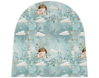 Cloud Baby Beanie: Soft Polyester Newborn Hat