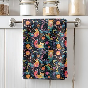 Bohemian Paisley Tea Towels - Decorative Kitchen Towels, Farmhouse Dish Cloths, Unique Hand Towels, Vintage Dish Towels, Floral Tea Towel