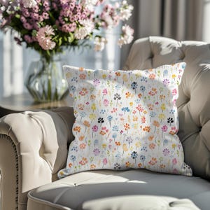 Paw Print Decorative Pillow, Cozy Pet Lover Cushion, Dog Cat Home Decor, Animal Prints Accent Pillow, Unique Gift for Animal Lovers