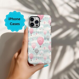 Pink  Hearts iPhone Case For iPhones, 16 to iPhone 8 Plus, Cool Phone Case For Women,Trendy Aesthetic Phone Accessories