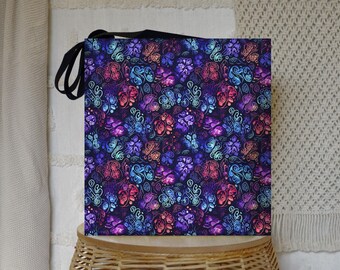 Colorful Paw Print Tote Bag: Eco-Friendly Pet Lover Accessory