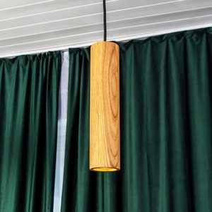 Wood Pendant Light, Wood Lampshade, Ceiling Light Fixture, Chandelier Lighting, Modern Design, Hanging Lamp, Kitchen Lighting, Handmade Lamp