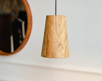 Modern pendant lampshade for kitchen island, Wood pendant light, Wood lampshade, Ceiling light fixture, Wooden shade, Chandelier lighting