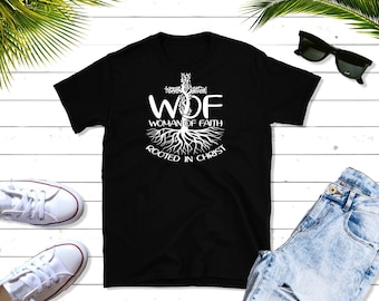 MUJER de FE Arraigada en Cristo Camiseta unisex CRISTIANA Ropa y productos de moda basados en la fe Camiseta inspiradora Jesús