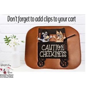 Caution Cheekiness WAGON PATCH to fit Wonderfold W4 or W2 side flap