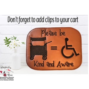 Our Wagon is our Wheelchair WAGON PATCH to fit Wonderfold W4  or W2 side flap