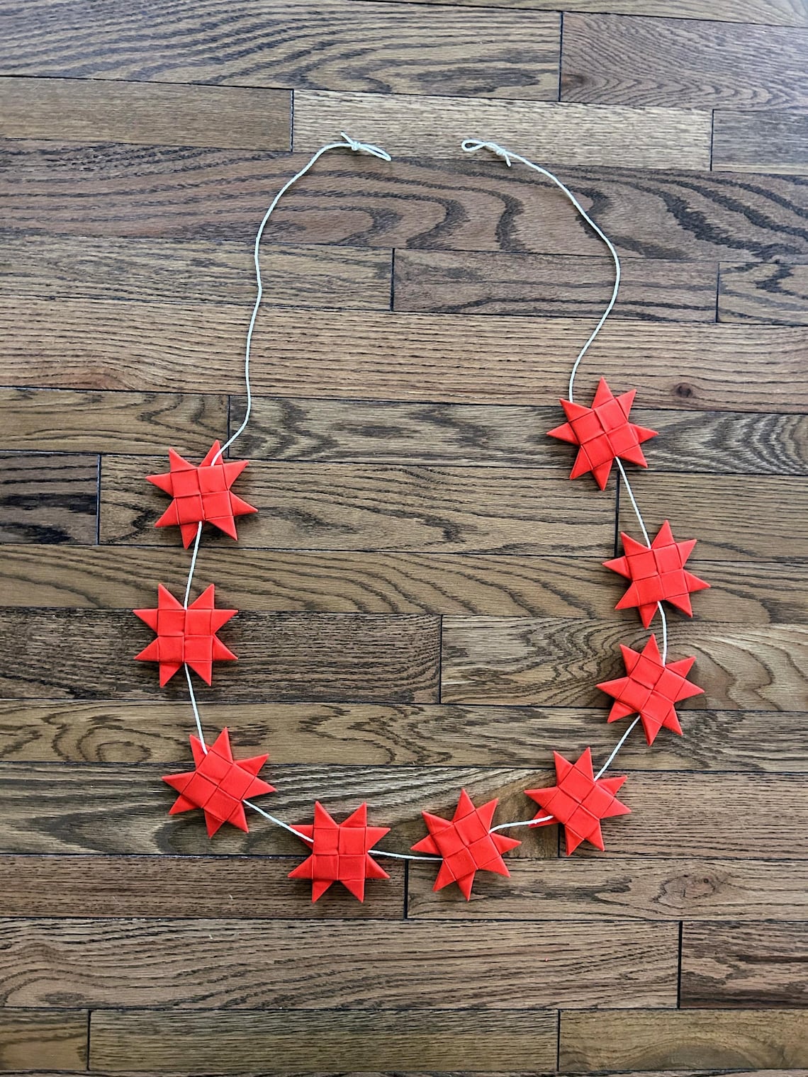 Fresh Look at Red Scandinavian Star Garland