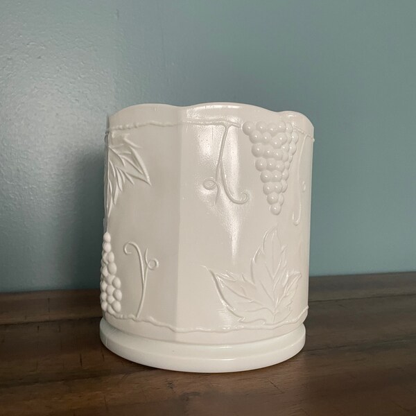Milk Glass Canister Etsy