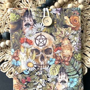 Occult Garden book sleeve, kindle sleeve, ereader sleeve, tablet sleeve, ipad sleeve, bible cover Book Gift