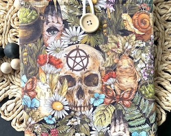 Occult Garden book sleeve, kindle sleeve, ereader sleeve, tablet sleeve, ipad sleeve, bible cover Book Gift