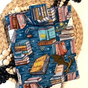 Book Dragon fantasy book sleeve, kindle sleeve, dragon sleeve, padded book sleeve, ereader sleeve, tablet sleeve, ipad sleeve, nook sleeve