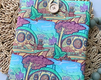 Rings Village Book Sleeve, Tablet Sleeve, iPad sleeve, kindle sleeve, nook sleeve, book gift, bookworm gift, Ereader sleeve