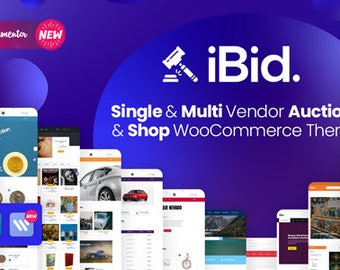 Bid - Multi Vendor Auctions WooCommerce WordPress Theme