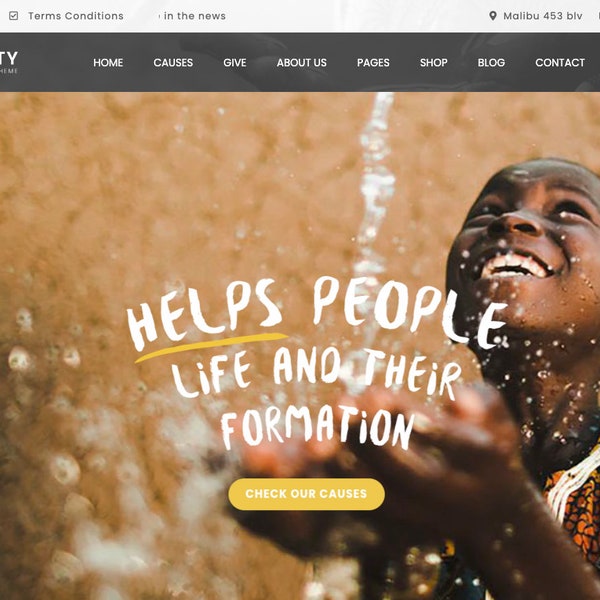 Charity & Fundrasing WordPress Theme