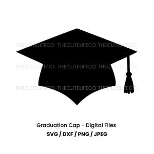 Abschlusskappe SVG Abschlussfeier 2025 Clipart Klasse von 2025 Laser-Digitalschnitt-Datei für Cricut druckbare Png graduierte SVG Silhouette Senior DXF