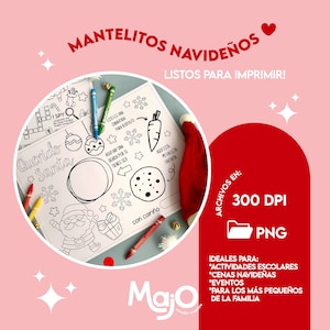 Mantelitos Navideños con Actividades