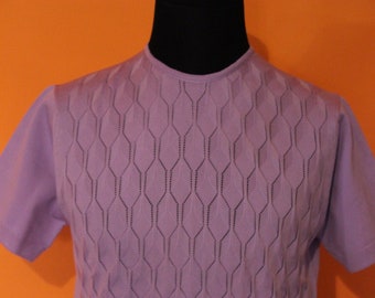 60's Vintage top deadstock NWT Mod purple