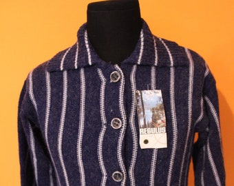 60s Vintage, Cardigan, Long Sleeve, Deadstock, Mod, Sixties 60s Vintage, Cardigan, Long Sleeve, Deadstock, Mod, Sixties