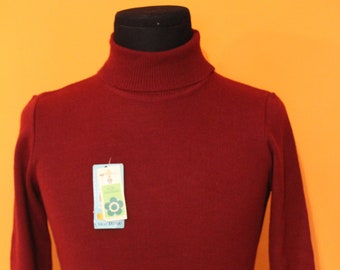 Vintage jersey deadstock años sesenta cuello de tortuga de 1960