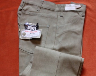 1960s vintage levis sta prest Big E deadstock nwt nuvo levis mod light green