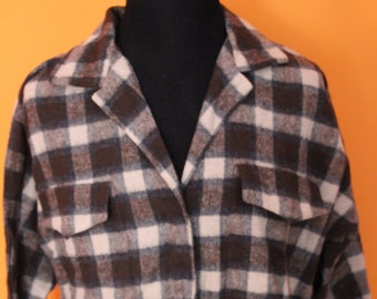 Vintage 50s shirt,check shirt, 60s shirt, deadstock, NWT, retro checks